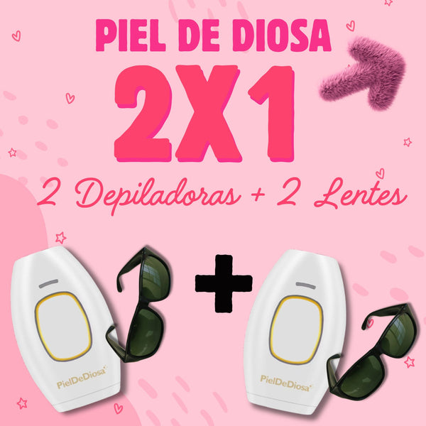 2X1 Depiladora Permanente IPL - Elimina para siempre el vello de TODO el cuerpo